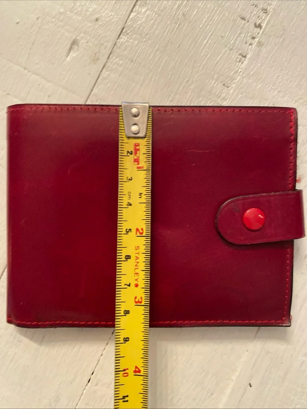 Rolex VTG  Geneva Red Oxblood Leather Wallet Men’s Bifold